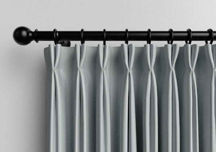 Kyoto Faux Silk, Silver - Made to Measure Curtains - Image 10
